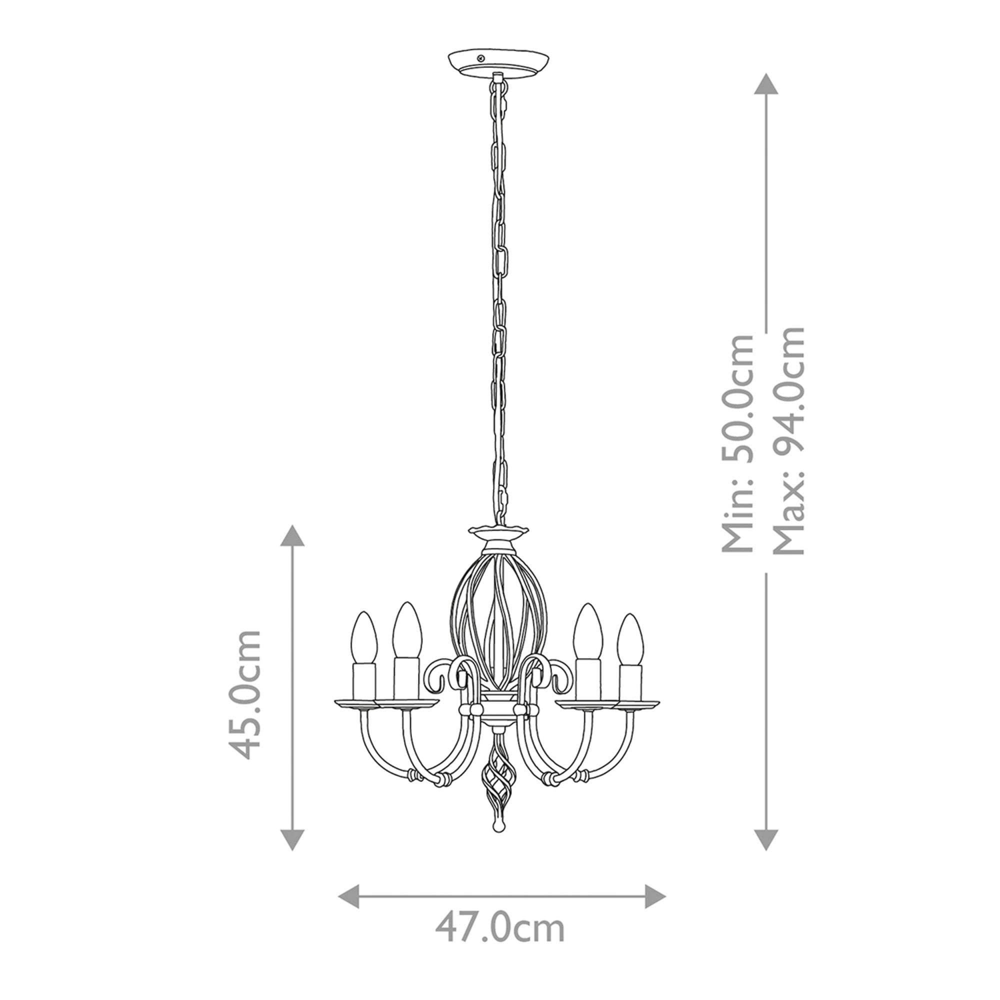 Aurelis – Aged Brass Five Light Convertible Chandelier