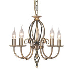 Aurelis – Aged Brass Five Light Convertible Chandelier