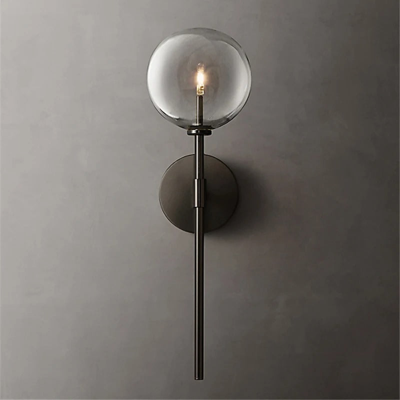 Aurelis – Aluminum Clear Glass Wall Lamp