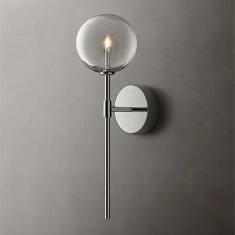 Aurelis – Aluminum Clear Glass Wall Lamp