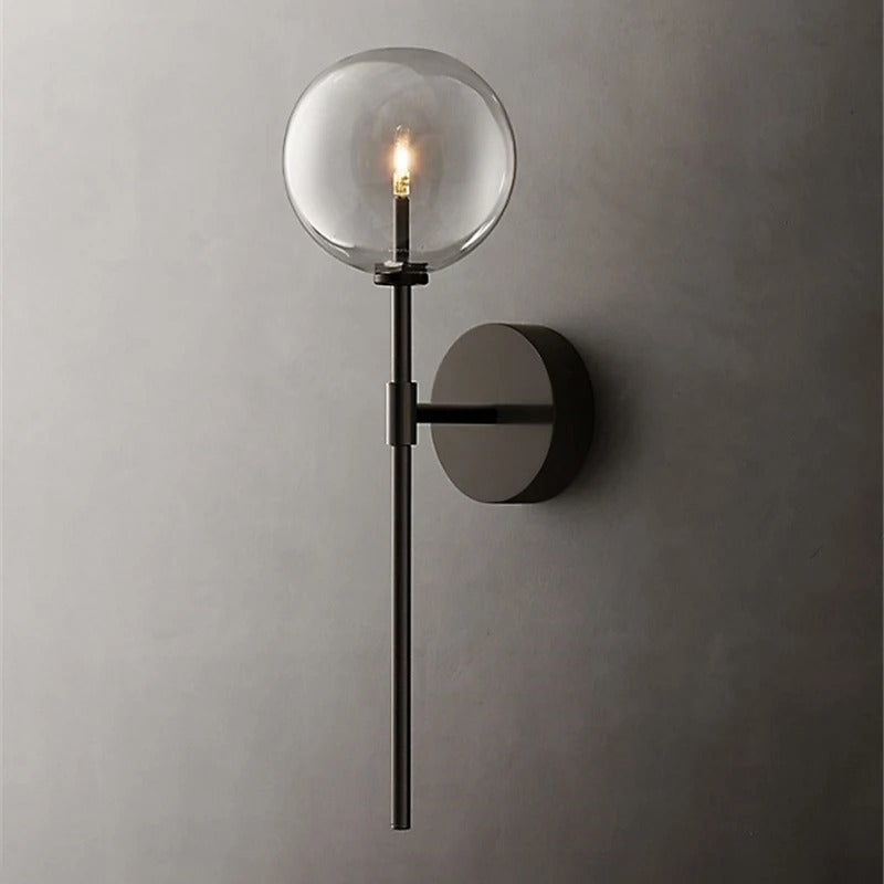 Aurelis – Aluminum Clear Glass Wall Lamp