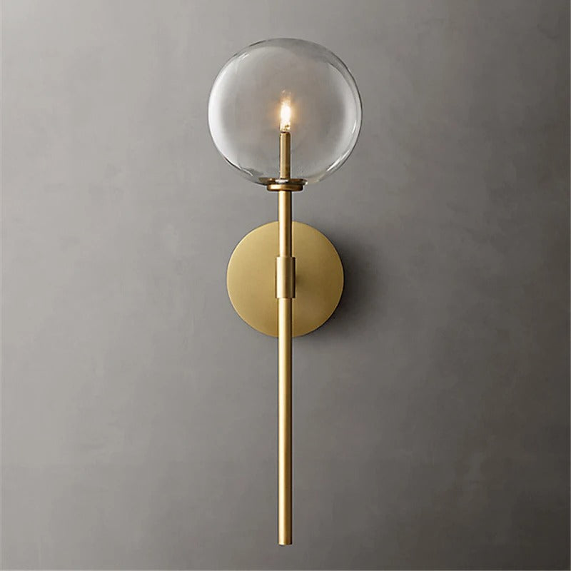 Aurelis – Aluminum Clear Glass Wall Lamp