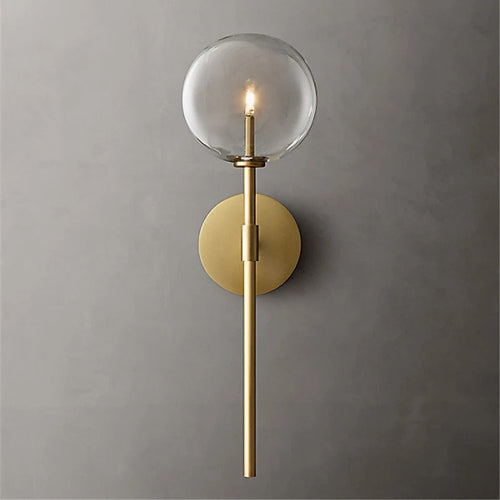 Aurelis – Aluminum Clear Glass Wall Lamp