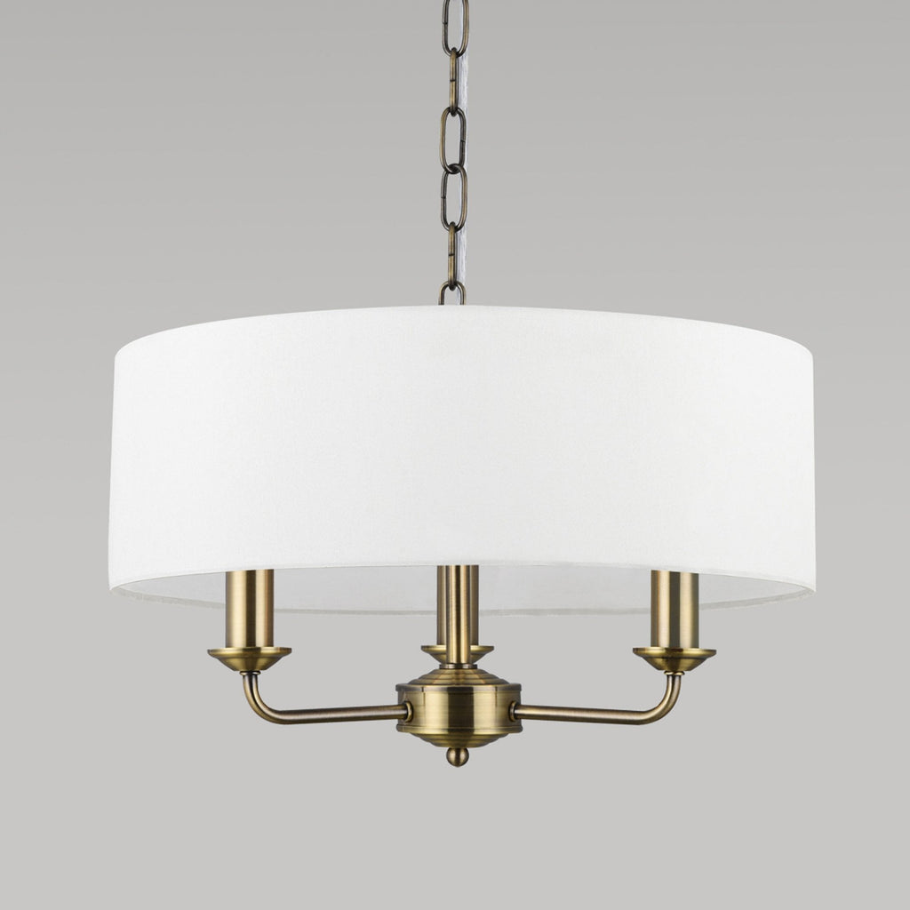 Aurelis – Antique Brass 3 Light Ceiling Pendant