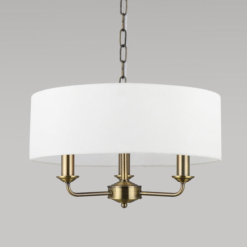 Aurelis – Antique Brass 3 Light Ceiling Pendant
