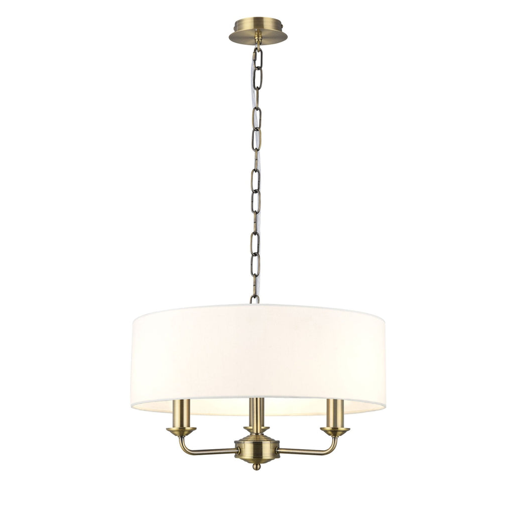 Aurelis – Antique Brass 3 Light Ceiling Pendant