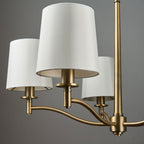 Aurelis – Antique Brass 5 Arm Ceiling Pendant Light