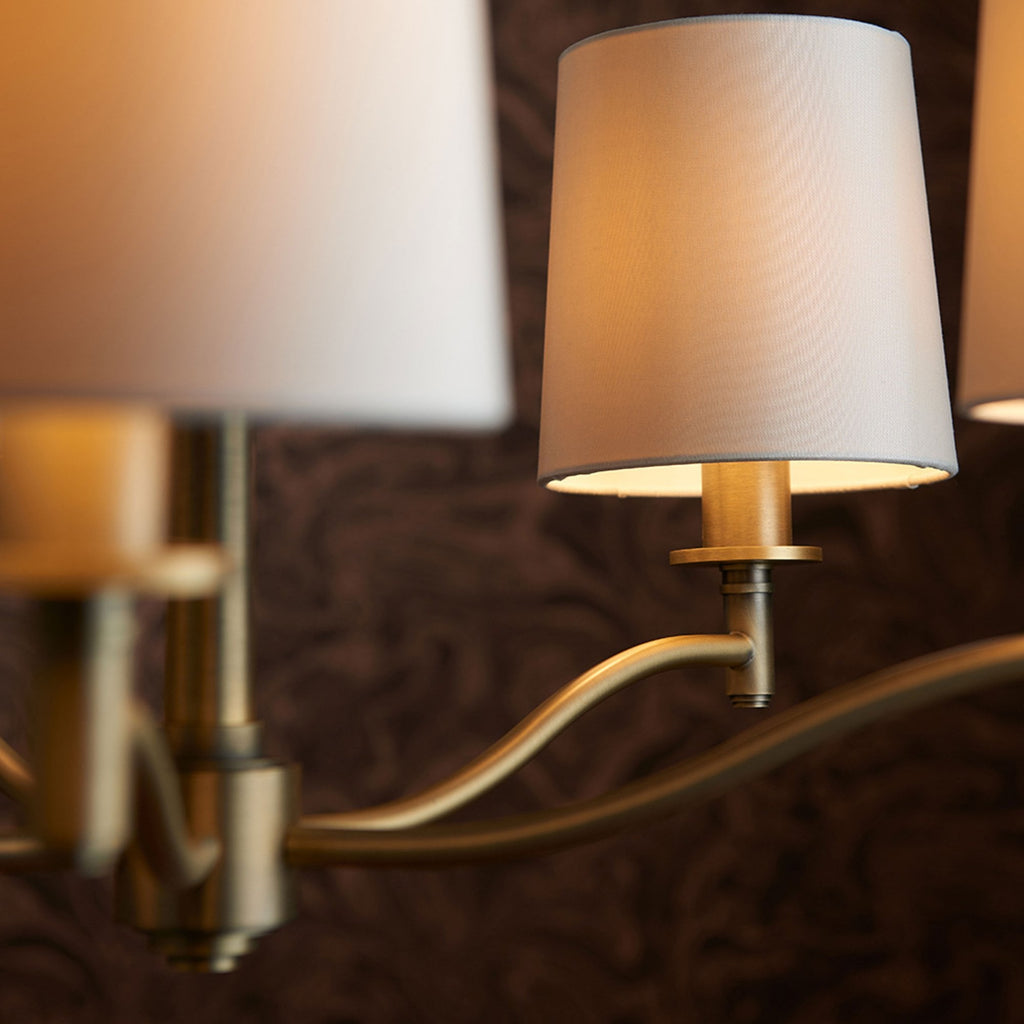 Aurelis – Antique Brass 5 Arm Ceiling Pendant Light