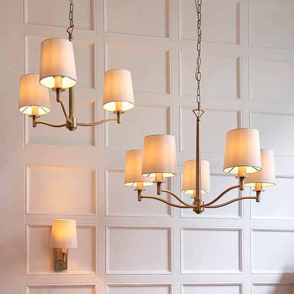 Aurelis – Antique Brass 5 Arm Ceiling Pendant Light