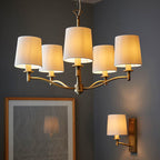 Aurelis – Antique Brass 5 Arm Ceiling Pendant Light
