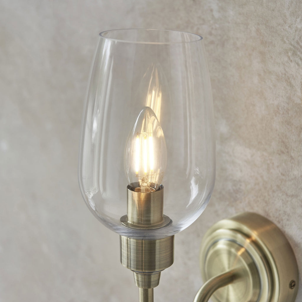 Aurelis – Antique Brass Metal Wall Light