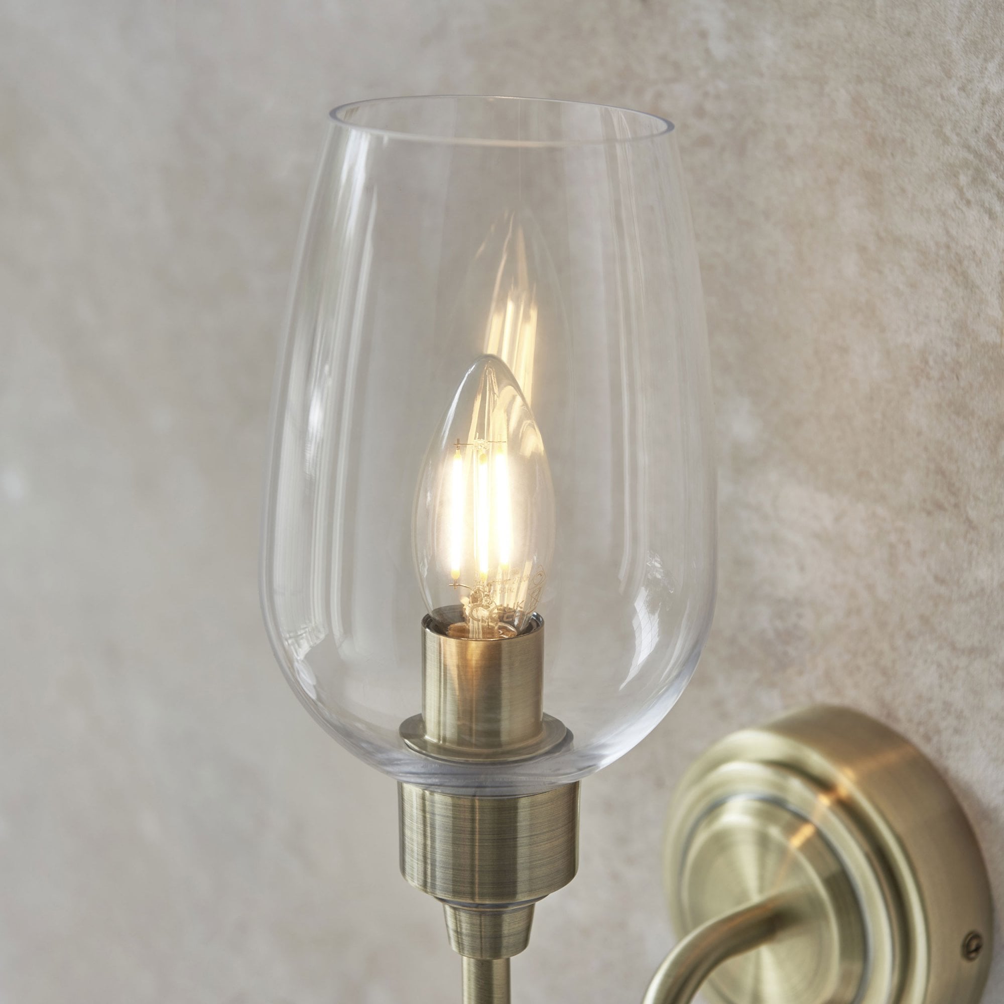 Aurelis – Antique Brass Metal Wall Light