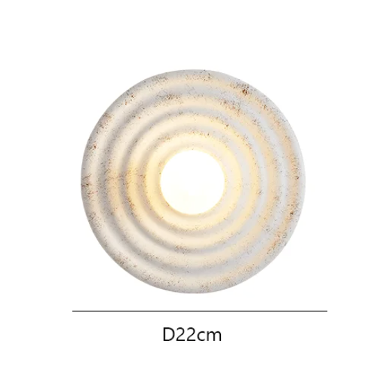 Aurelis – Beige Metal Round Wall Lamp