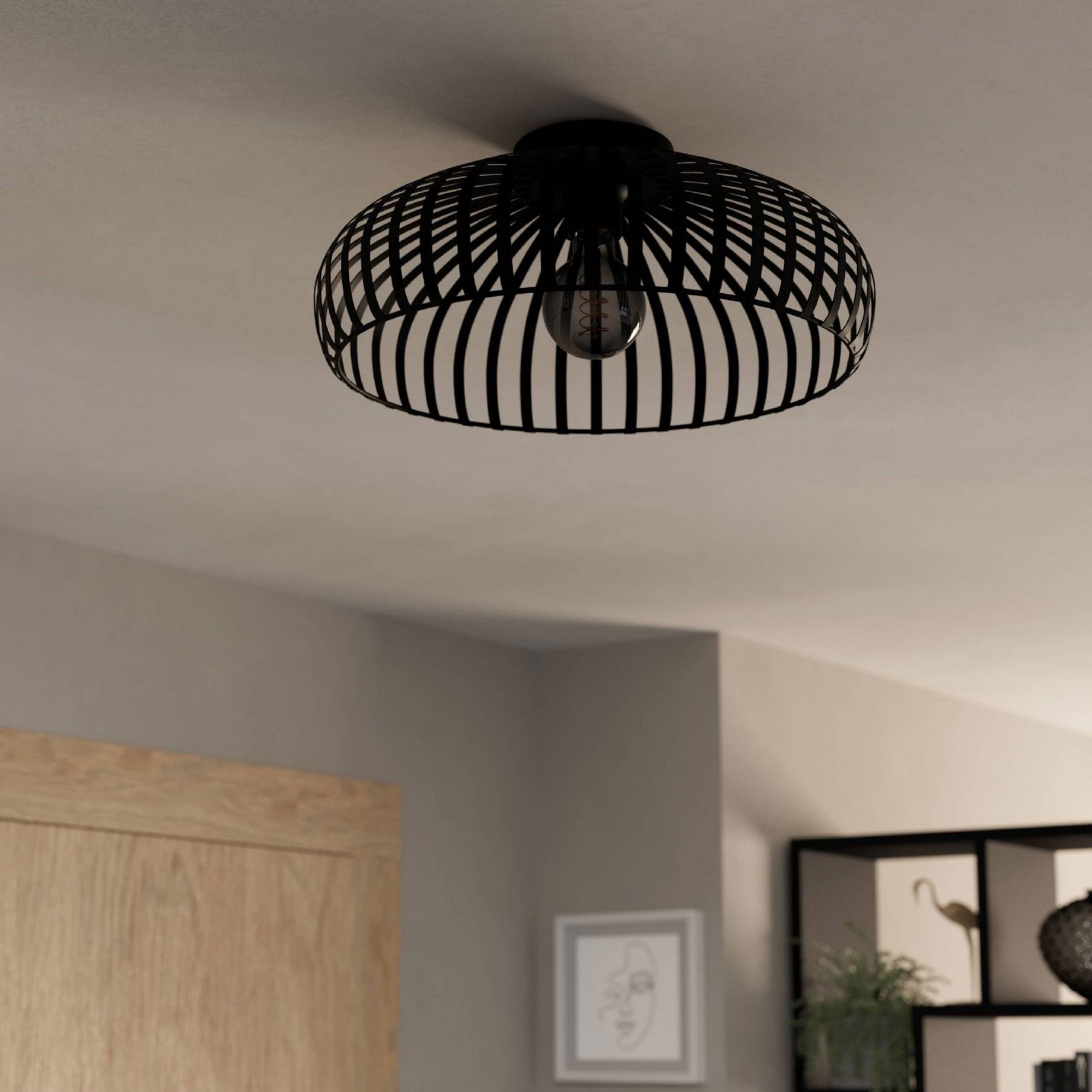 Aurelis – Black Metal Ceiling Light Fixture