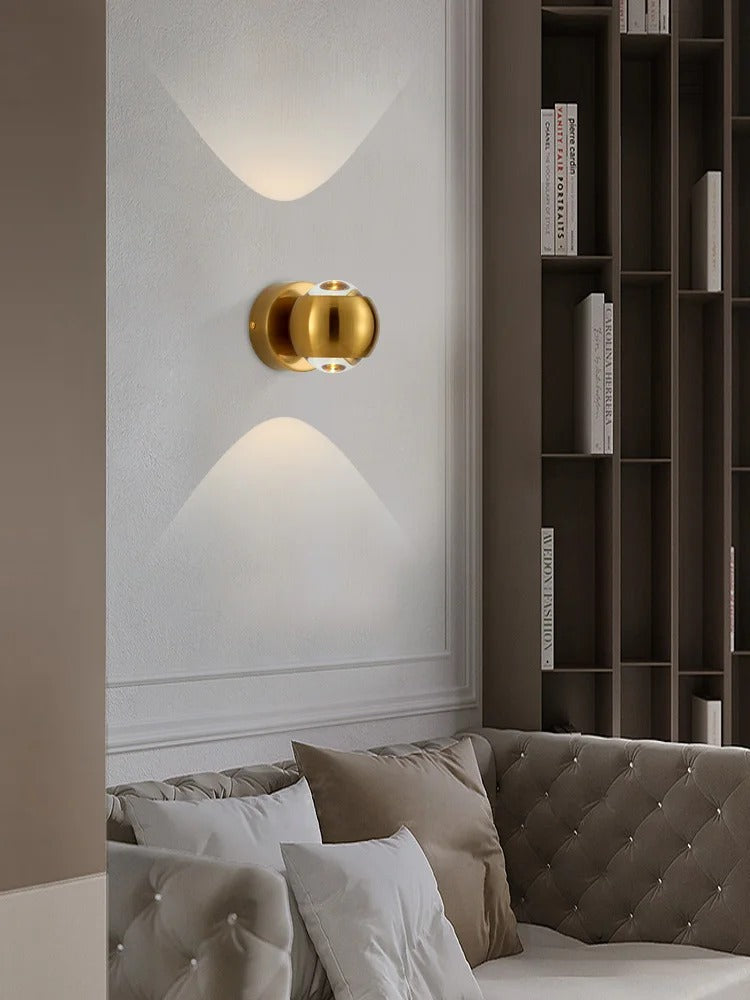 Aurelis – Brass LED Wall Sconce