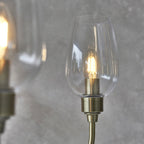 Aurelis – Brass Six Light Ceiling Pendant