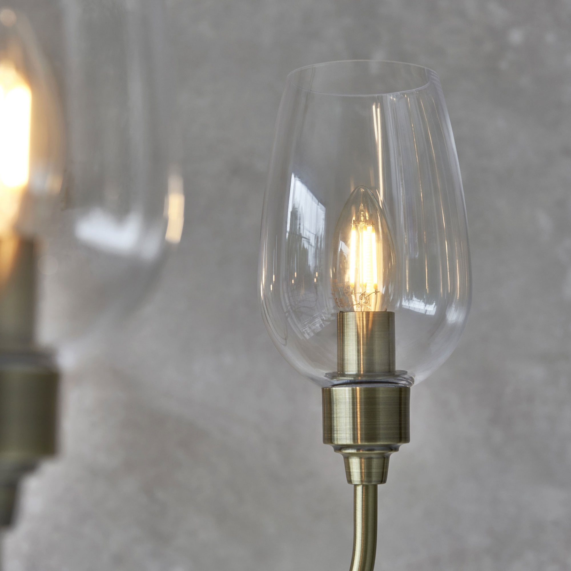 Aurelis – Brass Six Light Ceiling Pendant