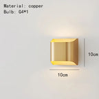 Aurelis – Copper LED Brass Wall Lamp
