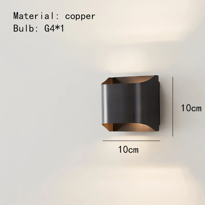 Aurelis – Copper LED Brass Wall Lamp