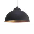 Aurelis – Copper Pendant Light Black Metal Shade