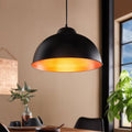 Aurelis – Copper Pendant Light Black Metal Shade