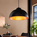 Aurelis – Copper Pendant Light Black Metal Shade