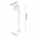Aurelis – Die-Cast Aluminium Exterior Bollard Floor Light
