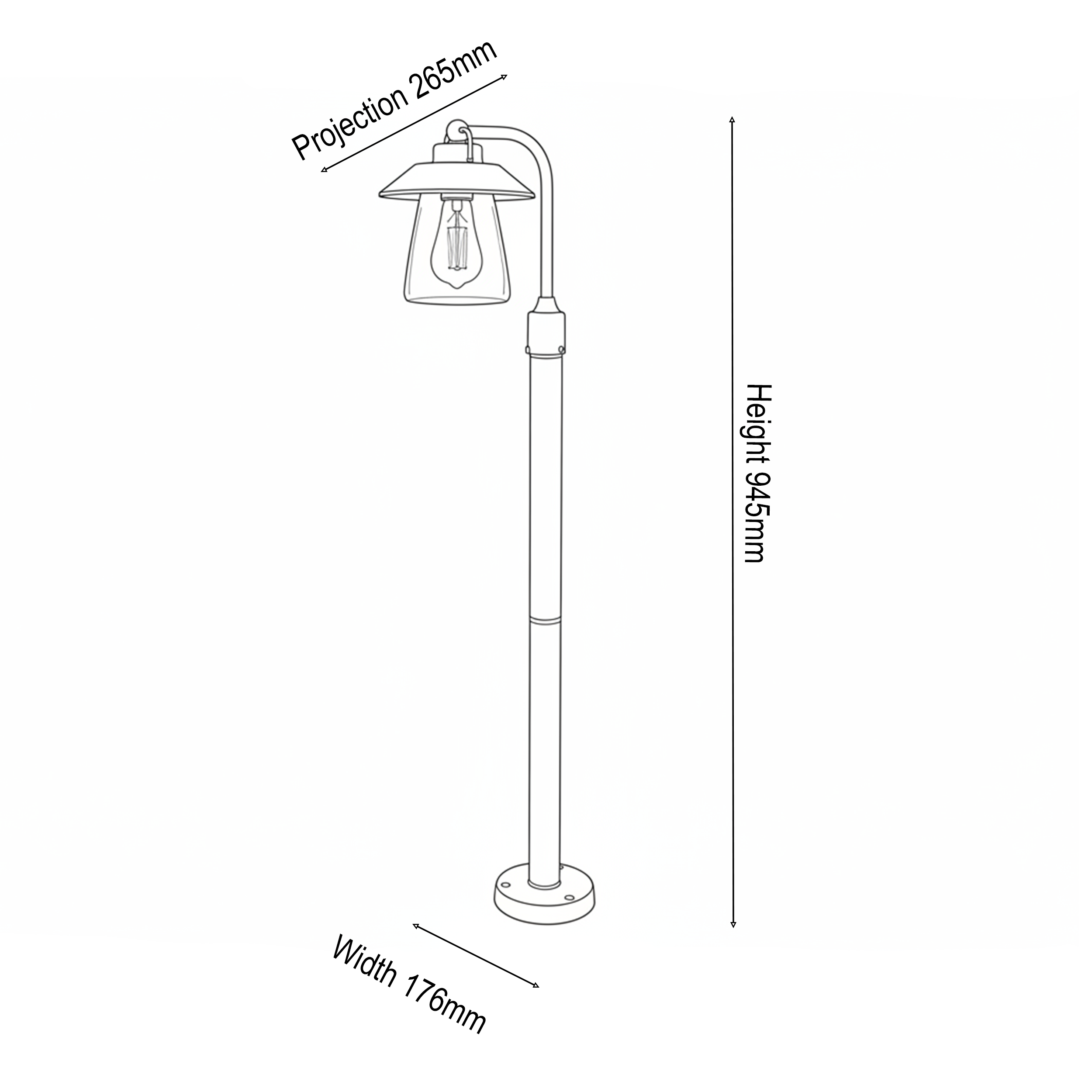 Aurelis – Die-Cast Aluminium Exterior Bollard Floor Light