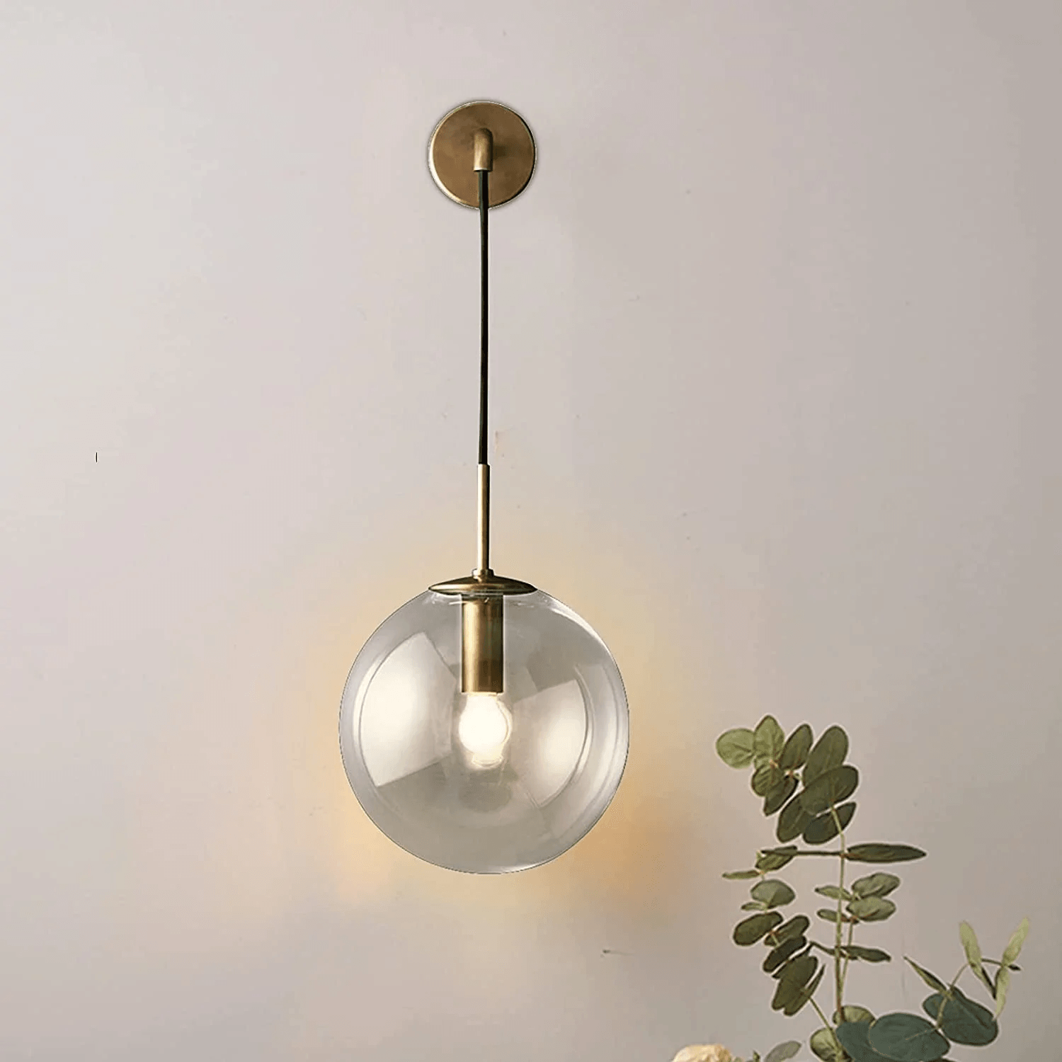 Aurelis – Glass Metal Wall Sconce