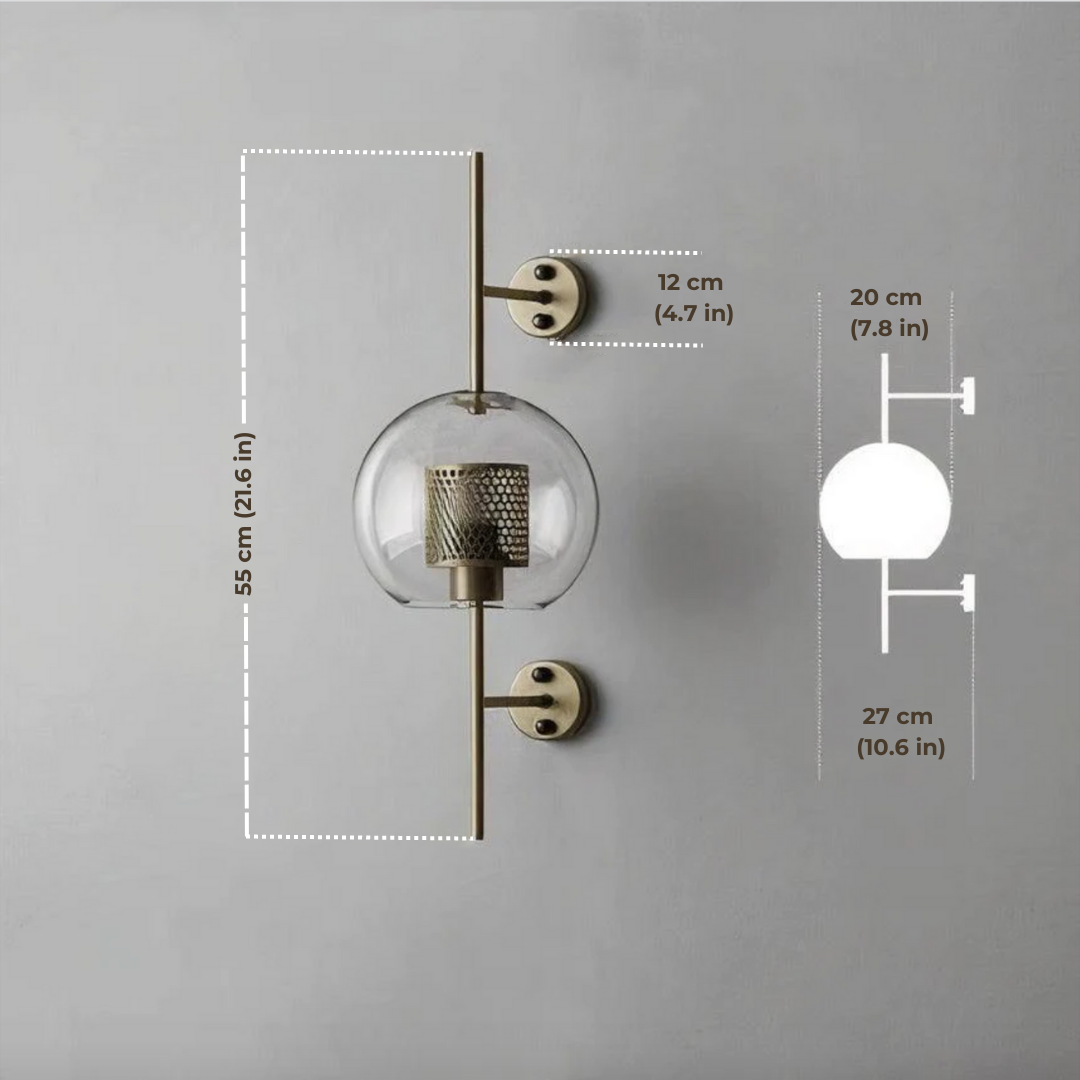 Aurelis – Glass Wall Sconce