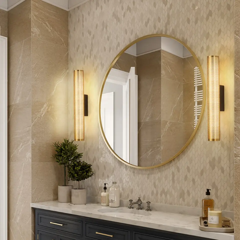Aurelis – Gold Hardwired Wall Sconce