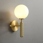 Aurelis – Gold Metal Wall Sconce with Glass Shade