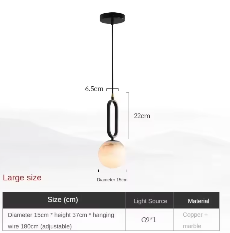 Aurelis – Marble Pendant Light