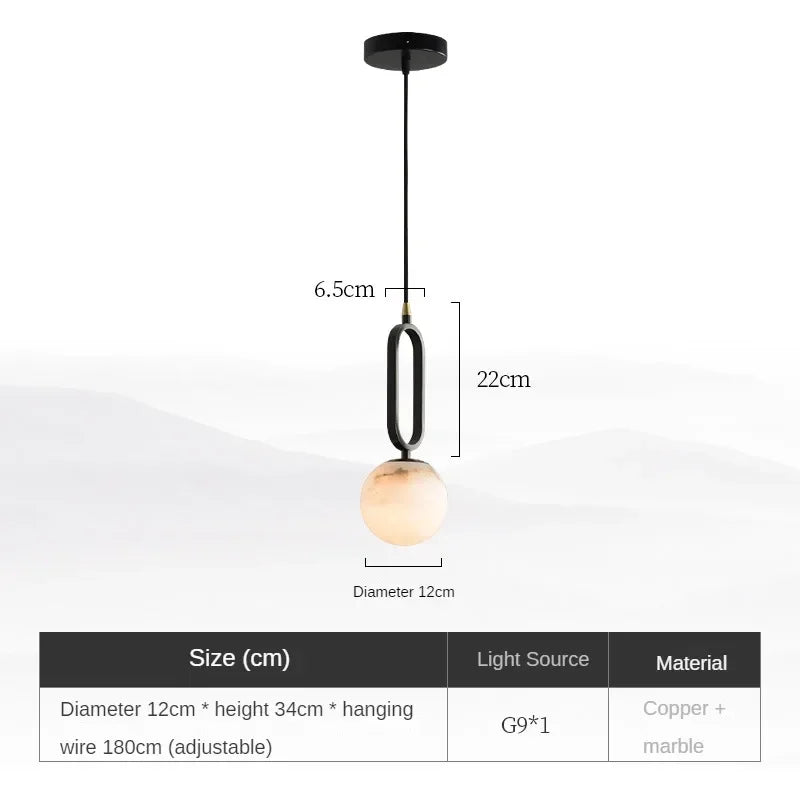 Aurelis – Marble Pendant Light