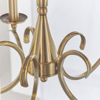Aurelis – Metal Adjustable Antique Brass Convertible Chandelier