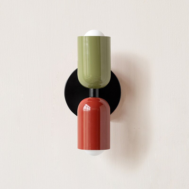 Aurelis – Metal LED Wall Sconce with Hand-Blown Glass Shade