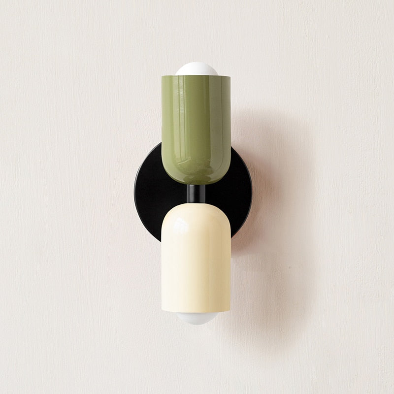 Aurelis – Metal LED Wall Sconce with Hand-Blown Glass Shade