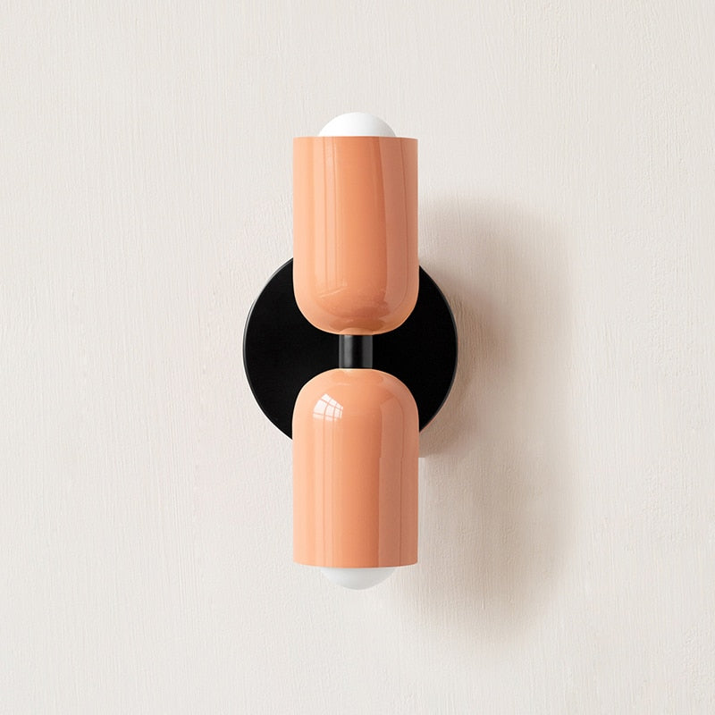 Aurelis – Metal LED Wall Sconce with Hand-Blown Glass Shade