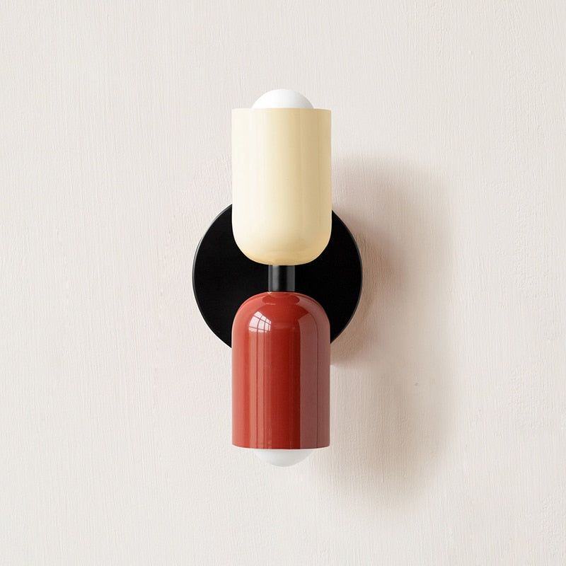 Aurelis – Metal LED Wall Sconce with Hand-Blown Glass Shade