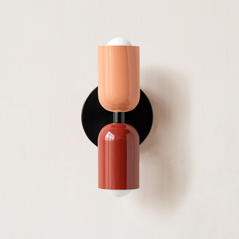 Aurelis – Metal LED Wall Sconce with Hand-Blown Glass Shade