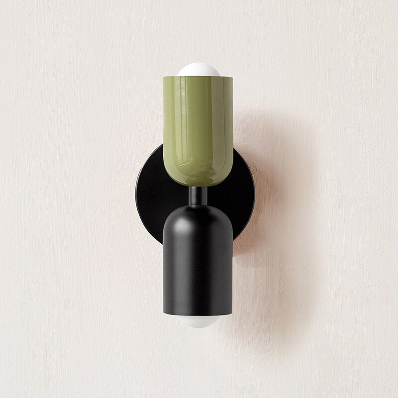 Aurelis – Metal LED Wall Sconce with Hand-Blown Glass Shade