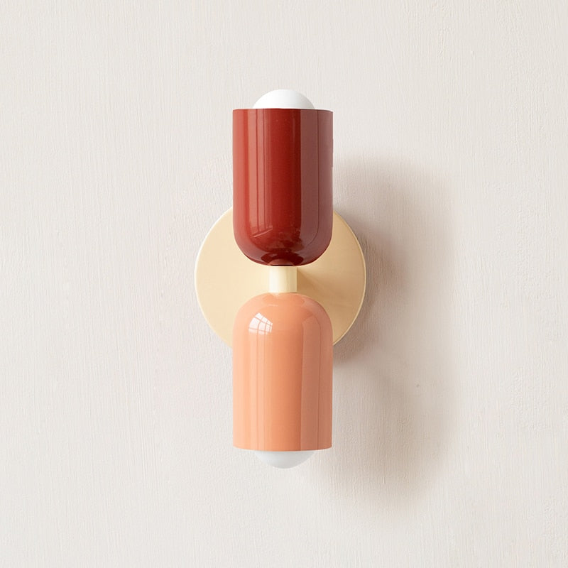 Aurelis – Metal LED Wall Sconce with Hand-Blown Glass Shade