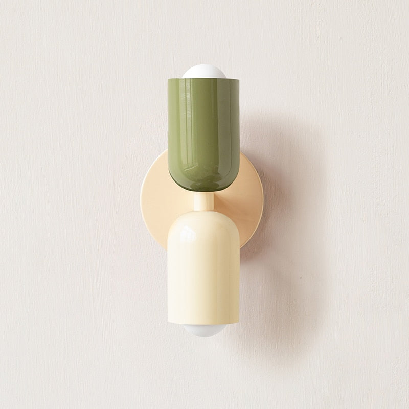 Aurelis – Metal LED Wall Sconce with Hand-Blown Glass Shade