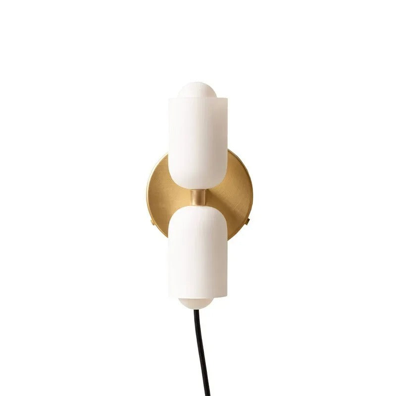 Aurelis – Metal LED Wall Sconce with Hand-Blown Glass Shade