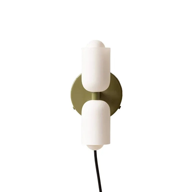 Aurelis – Metal LED Wall Sconce with Hand-Blown Glass Shade