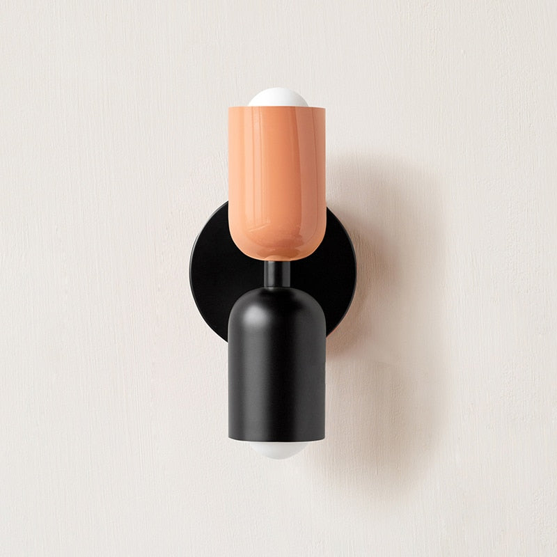 Aurelis – Metal LED Wall Sconce with Hand-Blown Glass Shade