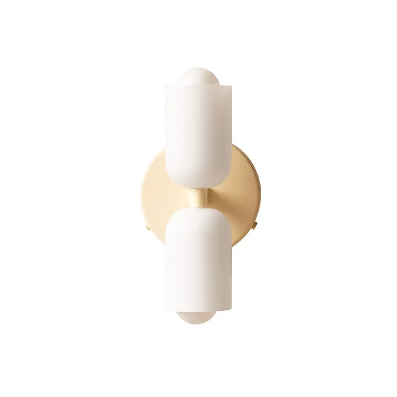 Aurelis – Metal LED Wall Sconce with Hand-Blown Glass Shade