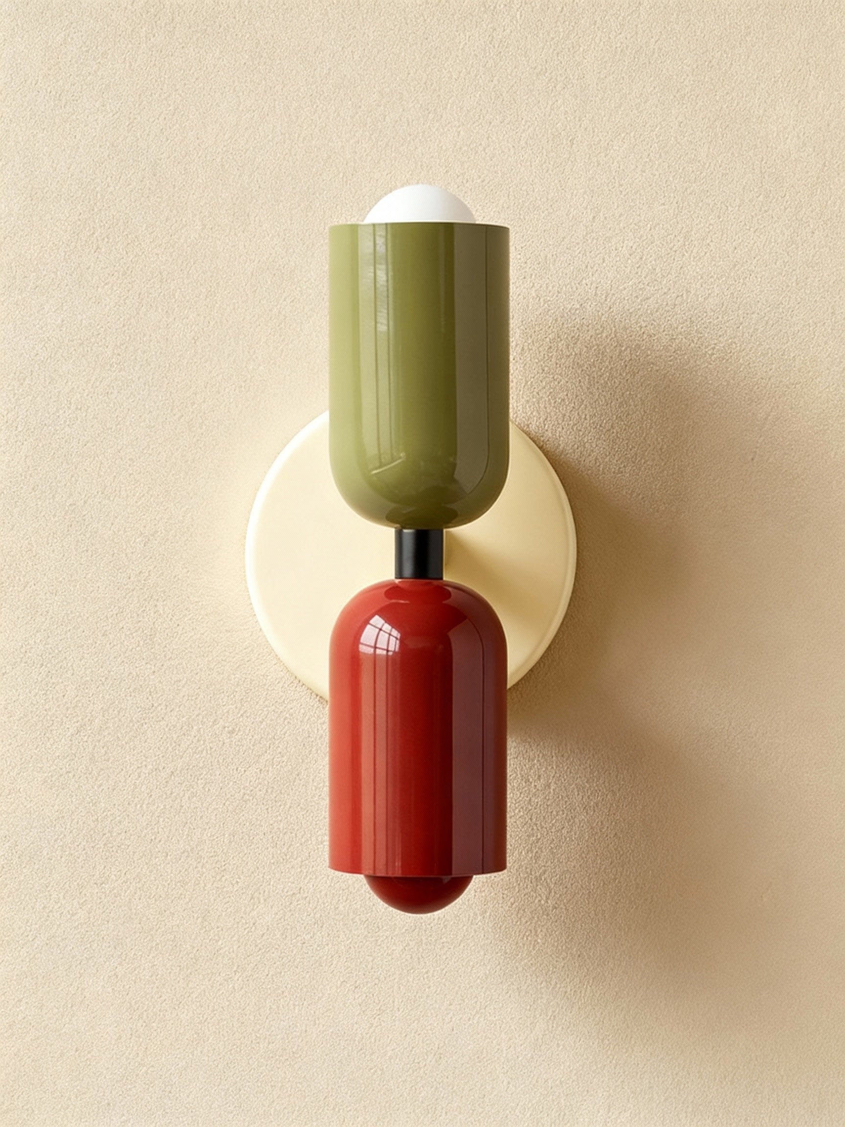 Aurelis – Metal LED Wall Sconce with Hand-Blown Glass Shade
