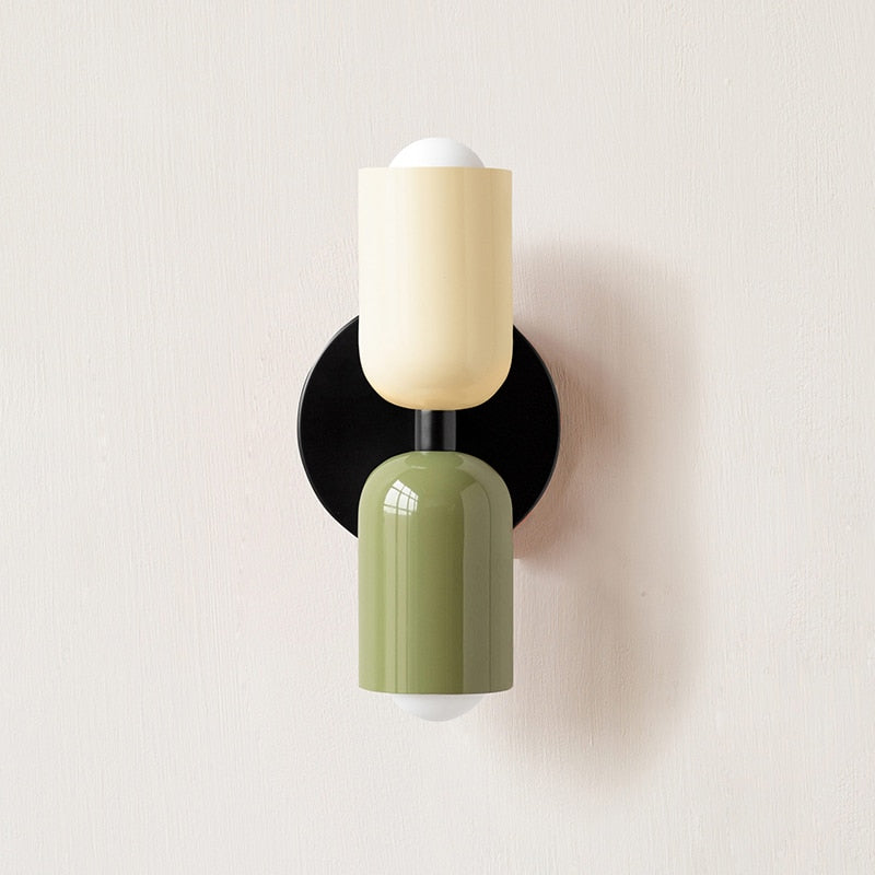 Aurelis – Metal LED Wall Sconce with Hand-Blown Glass Shade