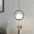 Aurelis – Metal Pendant Light with Glass Shade
